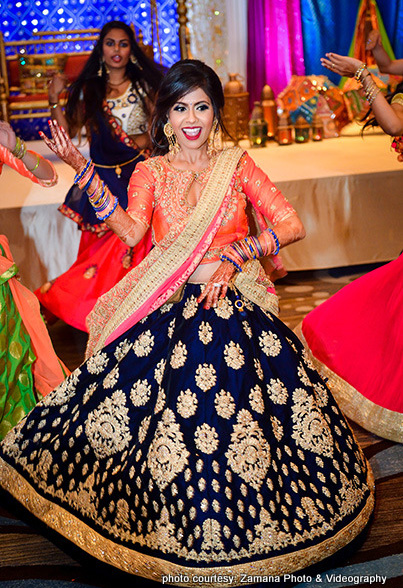 Indian Bride Doing Choreography at her Sangeet